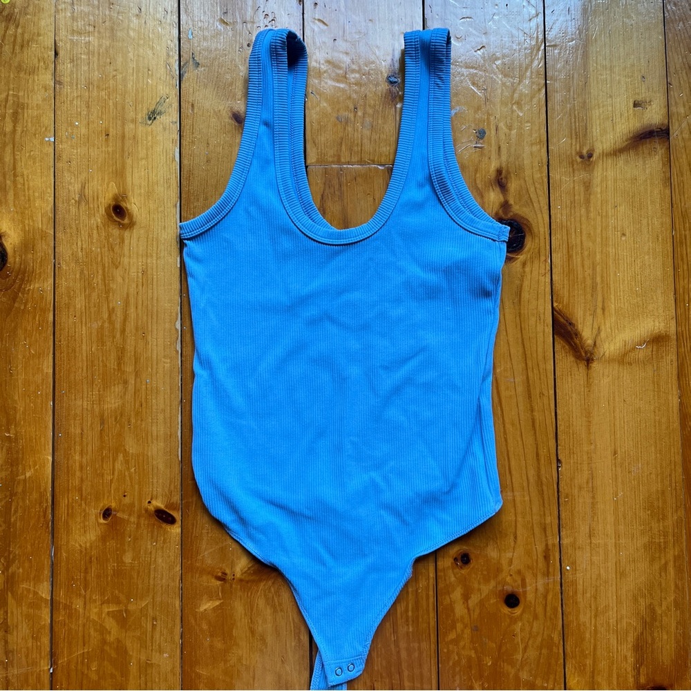 Abercrombie Blue Ribbed Bodysuit